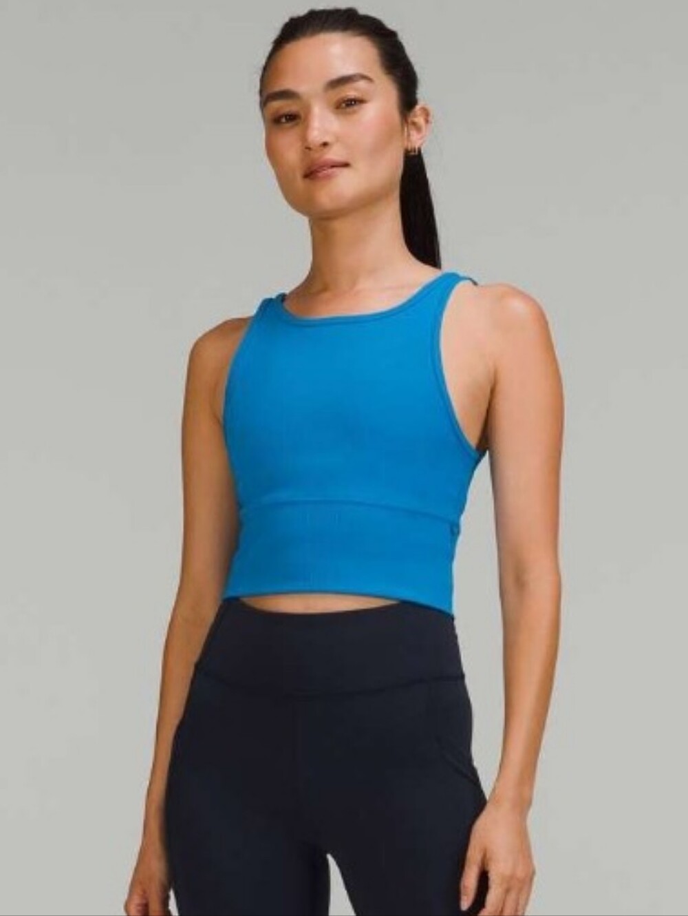 Like New lululemon Power Pivot Tank Top *Rib Poolside Blue Size 4